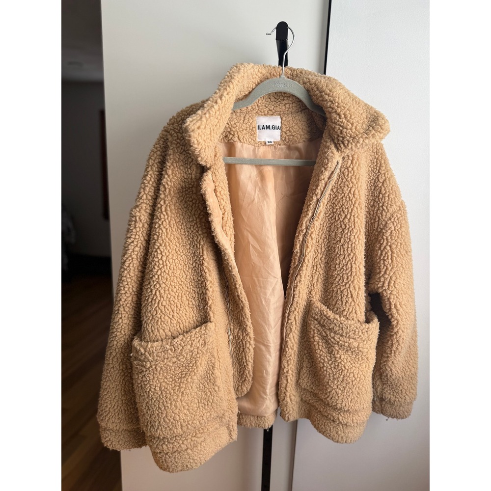 I.AM.GIA Pixie Coat / Size‎ XS / Tan Faux Shearling